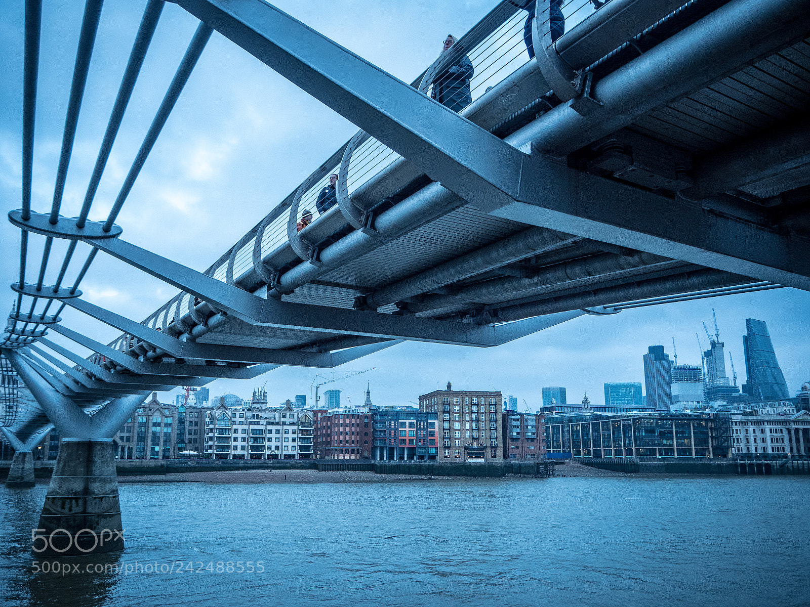Olympus PEN-F sample photo. Millenium bridge, london photography