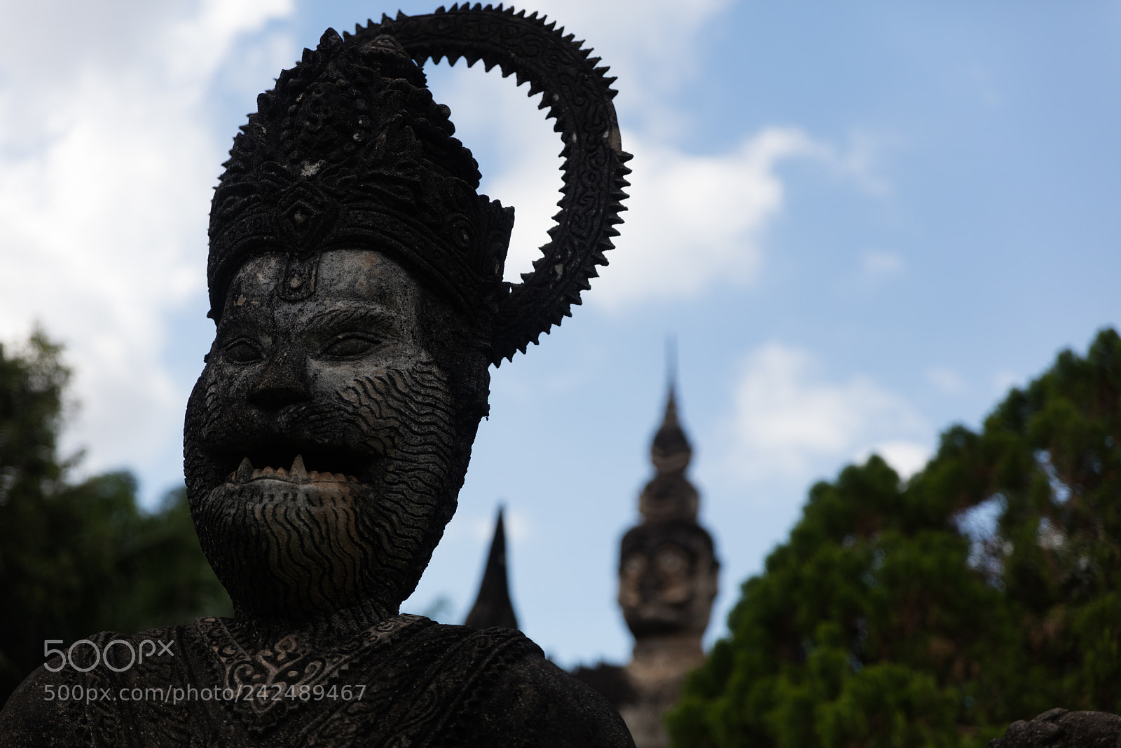 Canon EOS 5DS R sample photo. Wat xieng khuan buddha photography