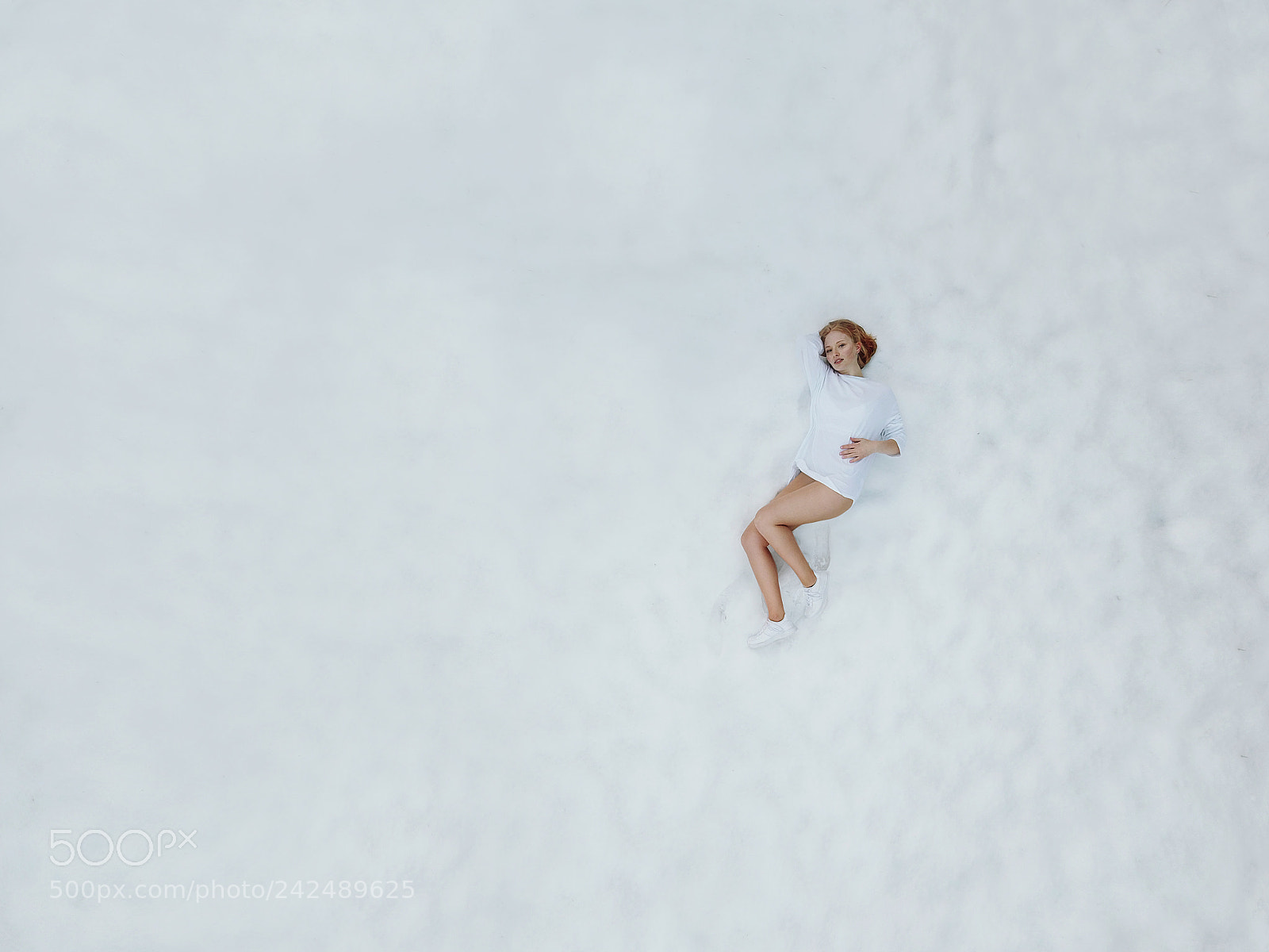 DJI FC220 sample photo. White lips. pale face. photography