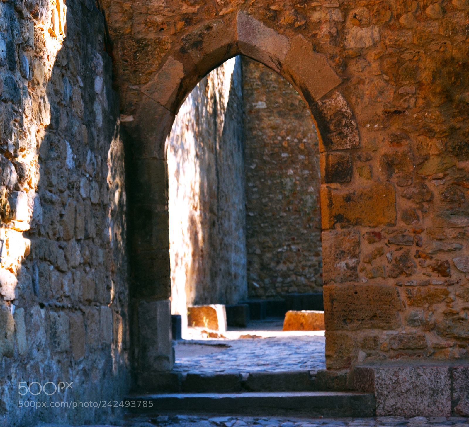 Nikon D3100 sample photo. Arco castillo de san photography
