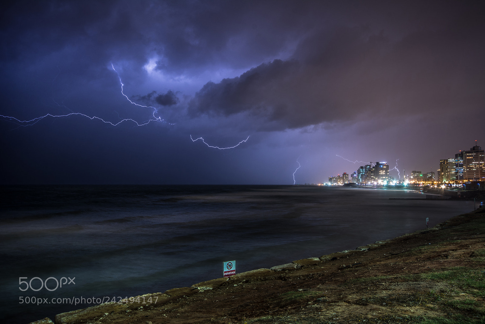 Nikon D7100 sample photo. Lightning storm photography