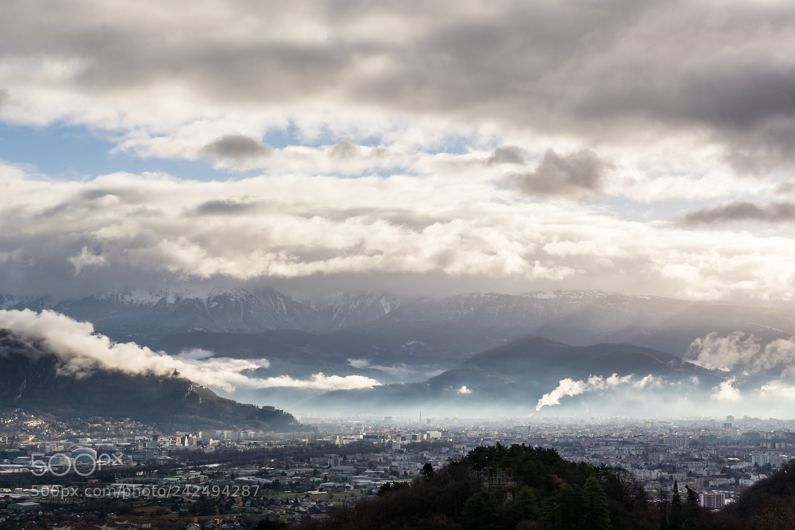 Nikon D7100 sample photo. View over grenoble photography