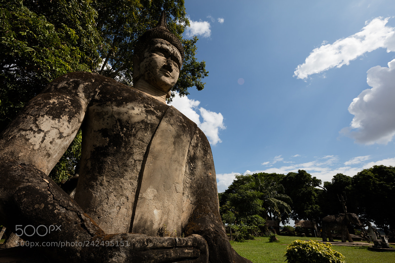 Canon EOS 5DS R sample photo. Wat xieng khuan buddha photography