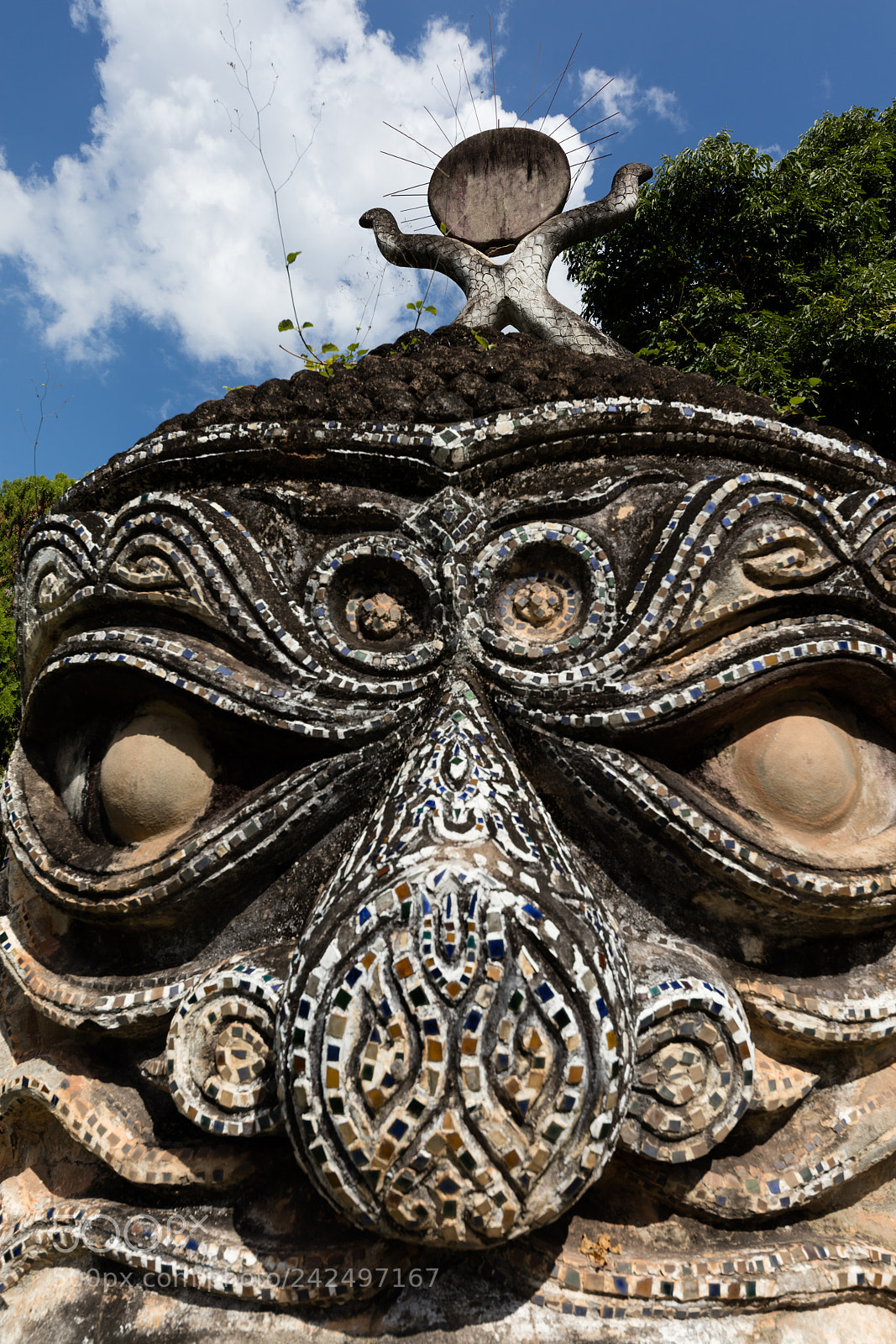 Canon EOS 5DS R sample photo. Wat xieng khuan buddha photography