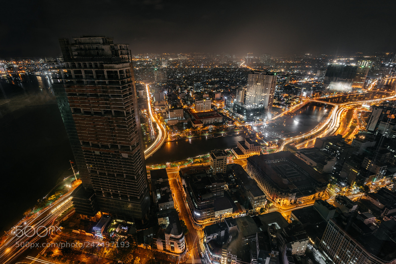 Sony a7 II sample photo. Night cityscape of ho photography