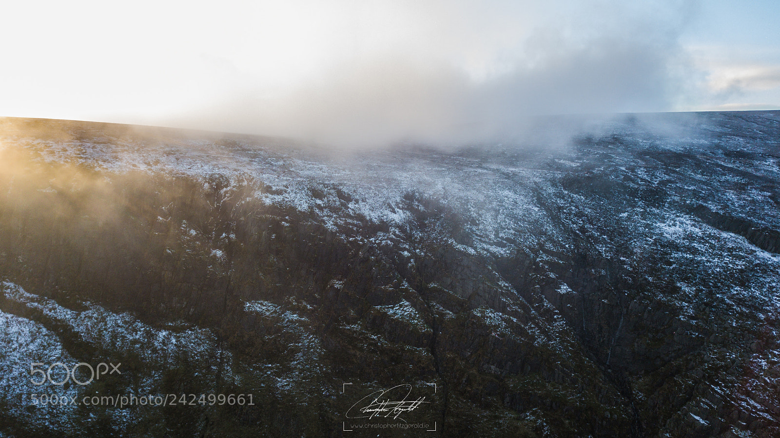 DJI FC220 sample photo. Sunset at mahon falls photography