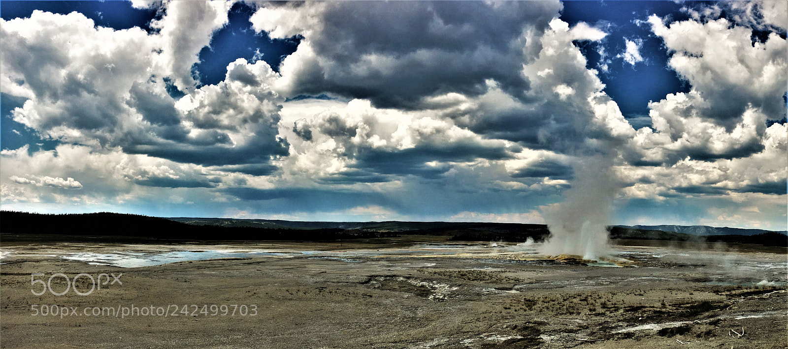 Apple iPhone 6s sample photo. Geyser in yellowstone national photography