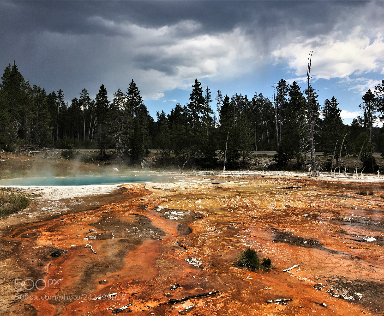 Apple iPhone 6s sample photo. Sulfur pools and geysers photography