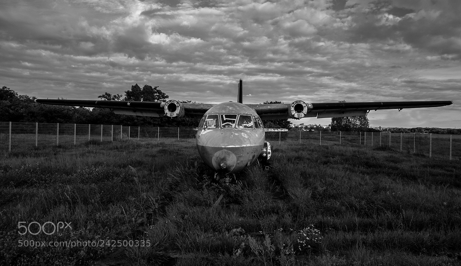 Nikon D300S sample photo. Abandoned plane photography