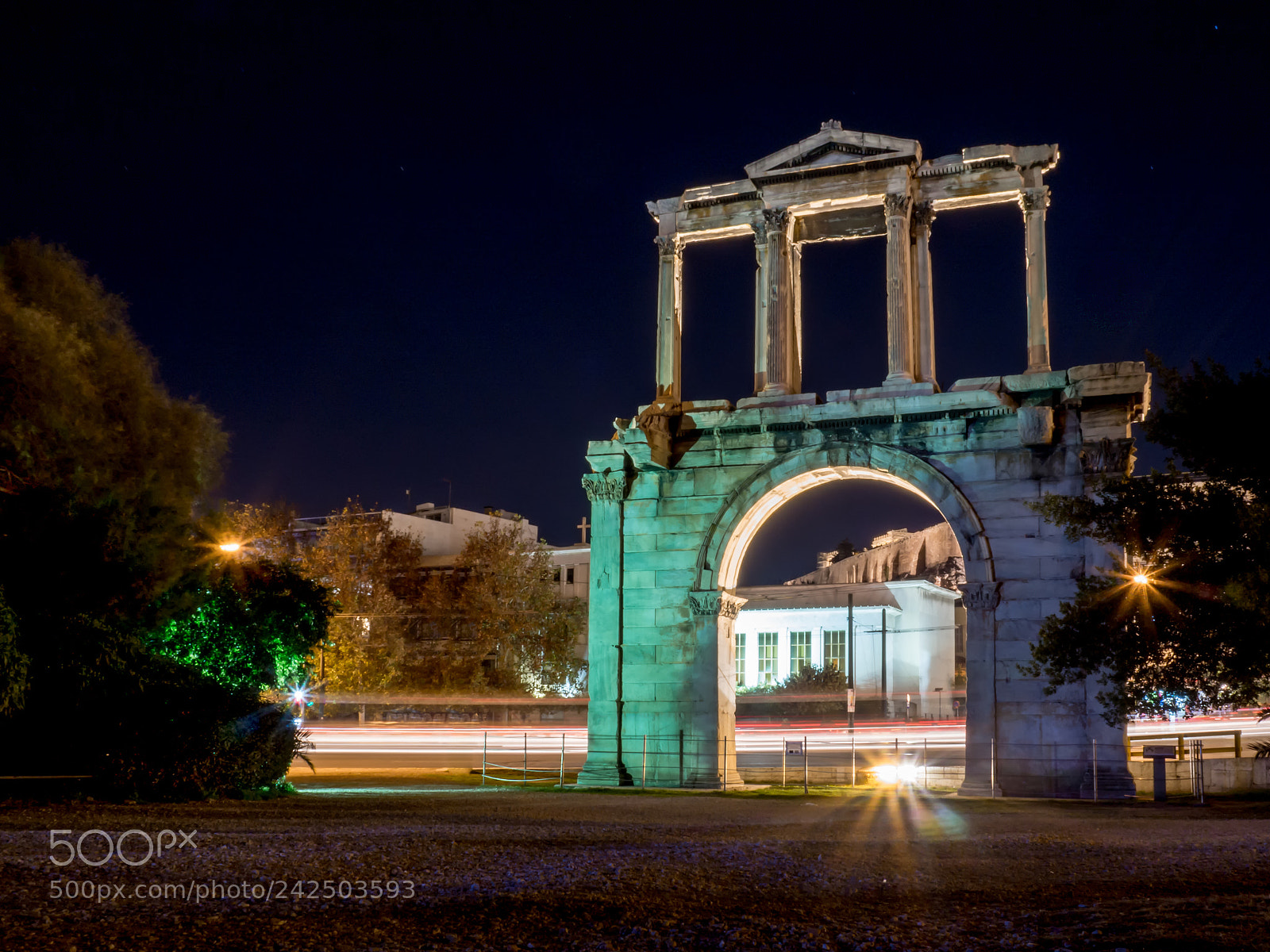 Olympus OM-D E-M10 sample photo. Arch of hadrian, athens photography