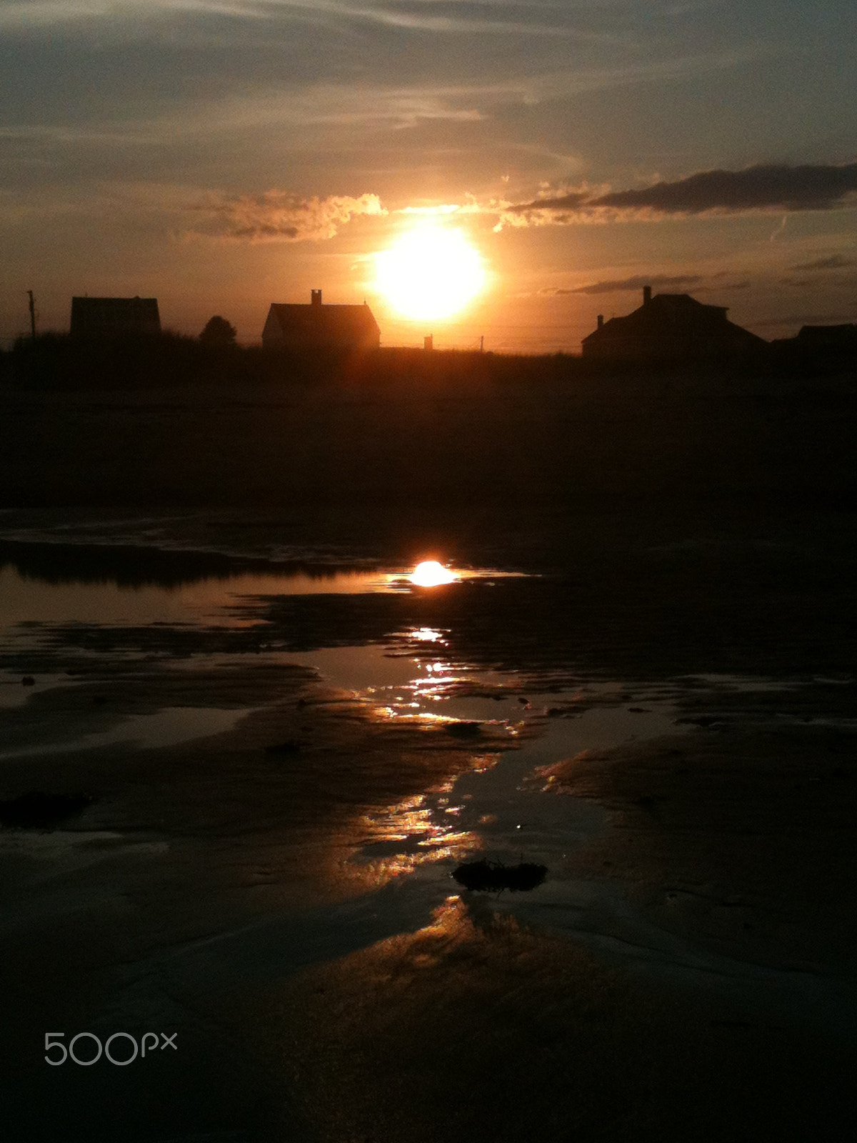 Apple iPhone 3GS sample photo. The beach says goodnight to the sky photography