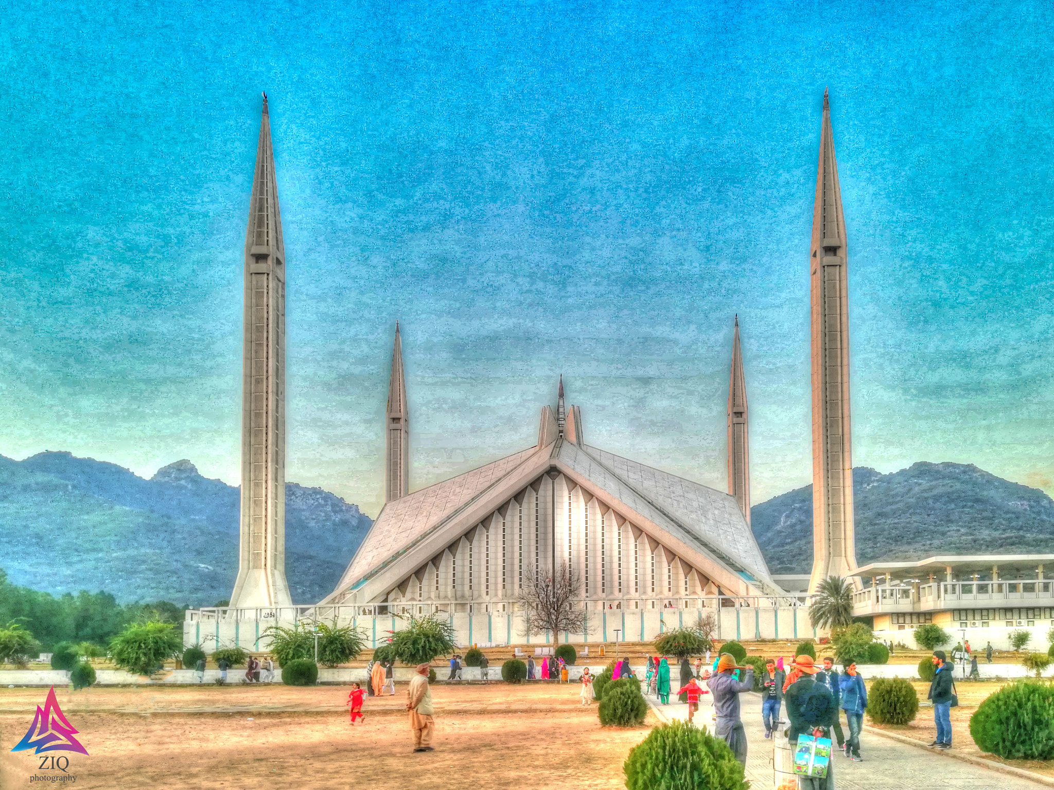 HUAWEI P8 lite 2017 sample photo. Faisal masjid photography