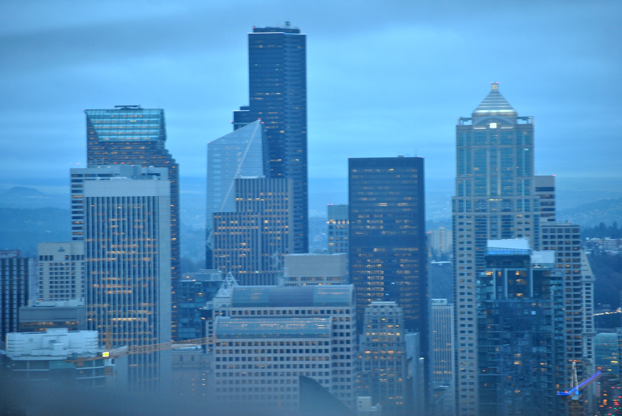 Nikon D3000 sample photo. Seattle at night photography