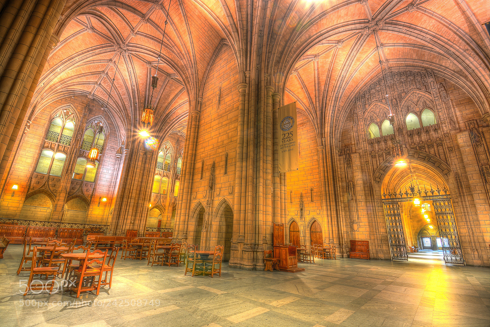 Nikon D7100 sample photo. Cathedral of learning interior photography