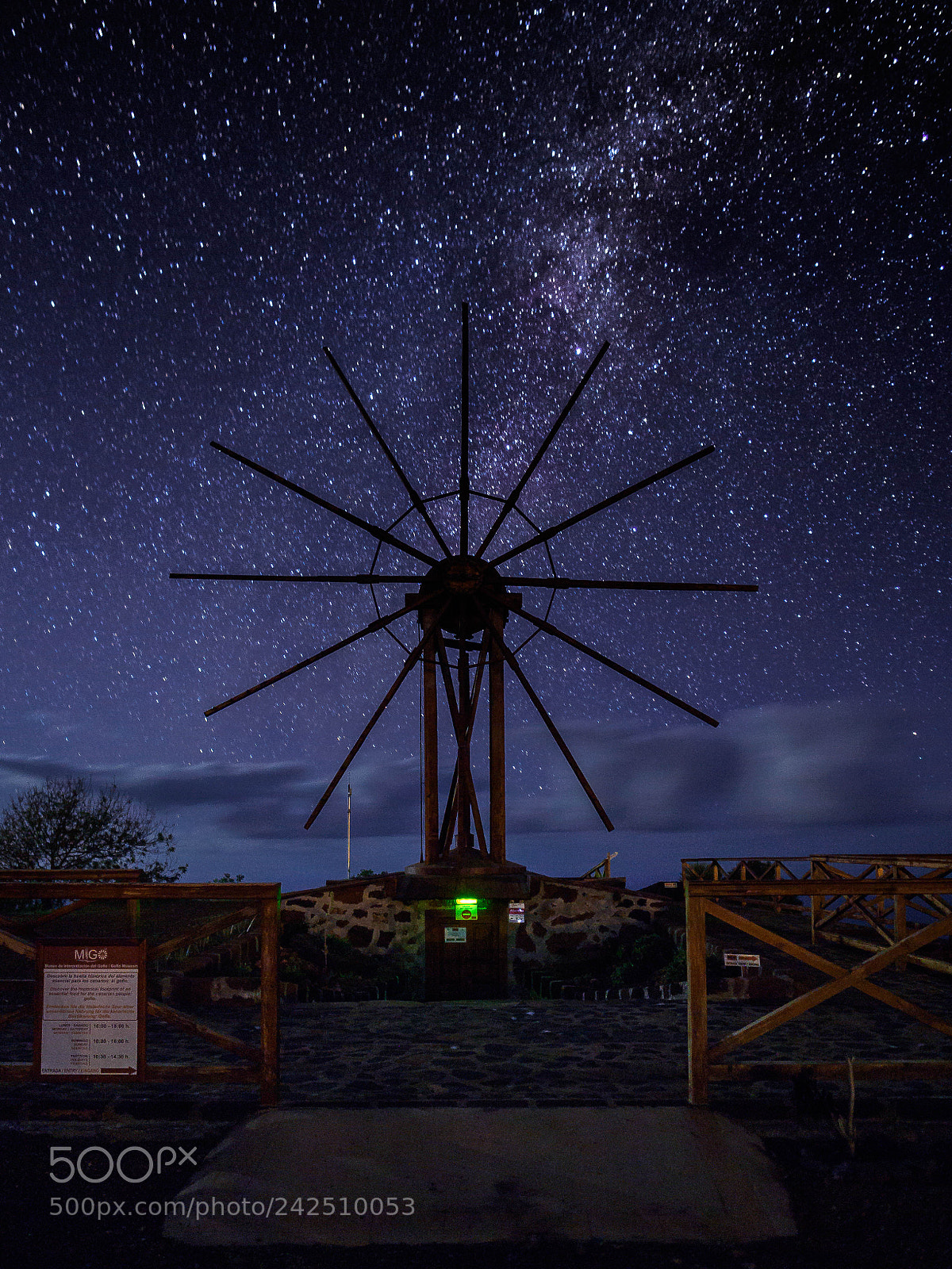 Olympus OM-D E-M10 sample photo. Mill at night photography