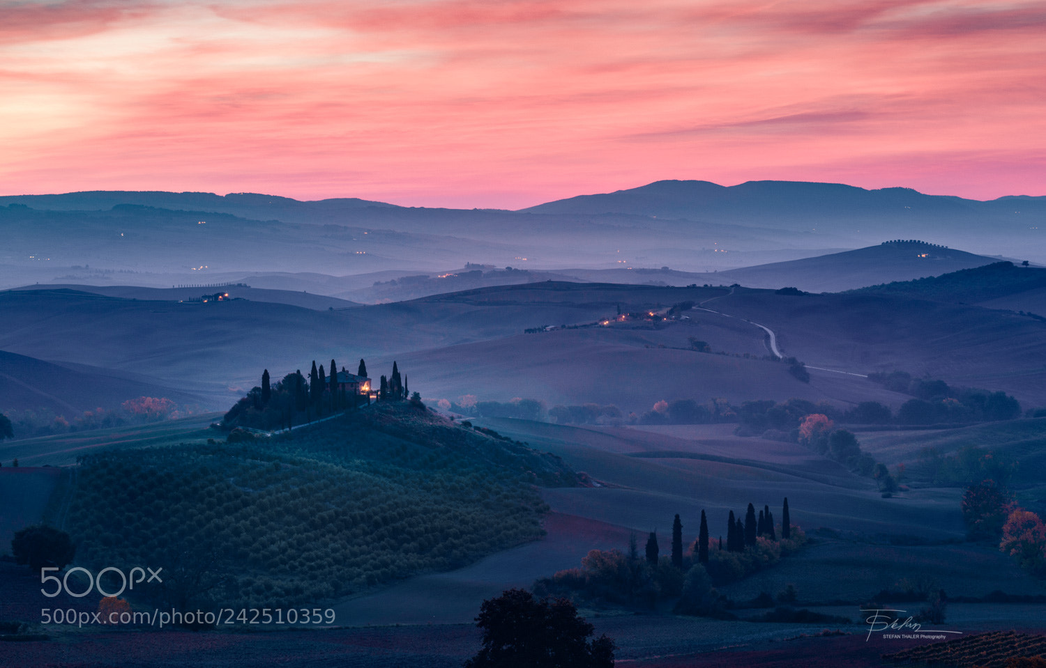 Nikon D800 sample photo. Dawn in tuscany photography