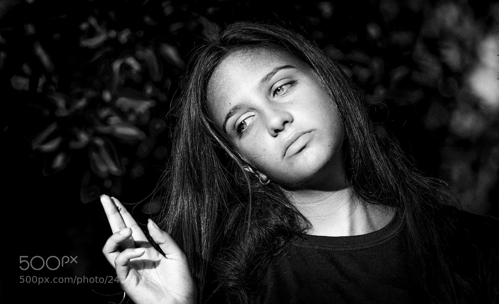Nikon D7100 sample photo. Girl in black photography