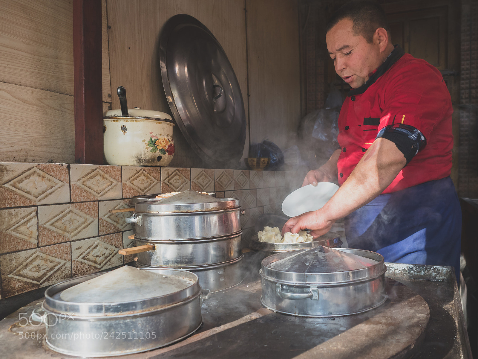 Olympus OM-D E-M5 II sample photo. Steamed dumplings photography