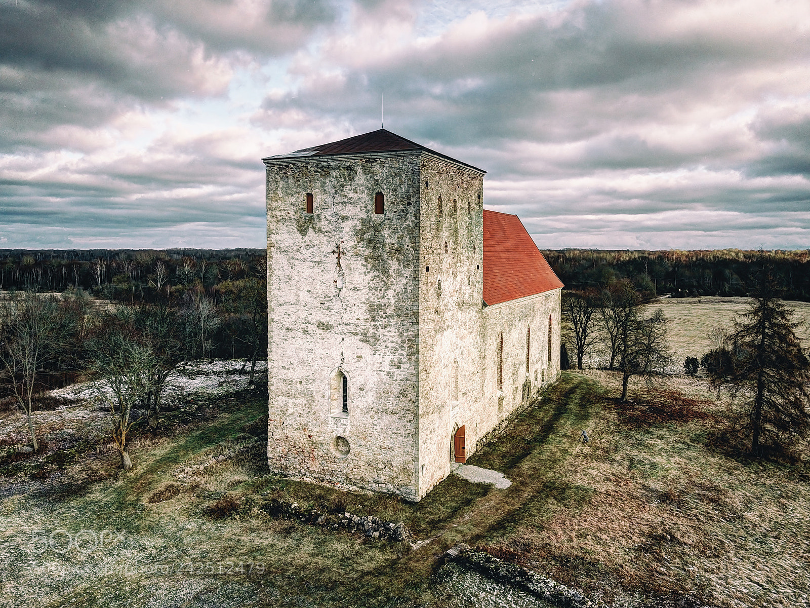 DJI FC220 sample photo. Church from 13th century photography