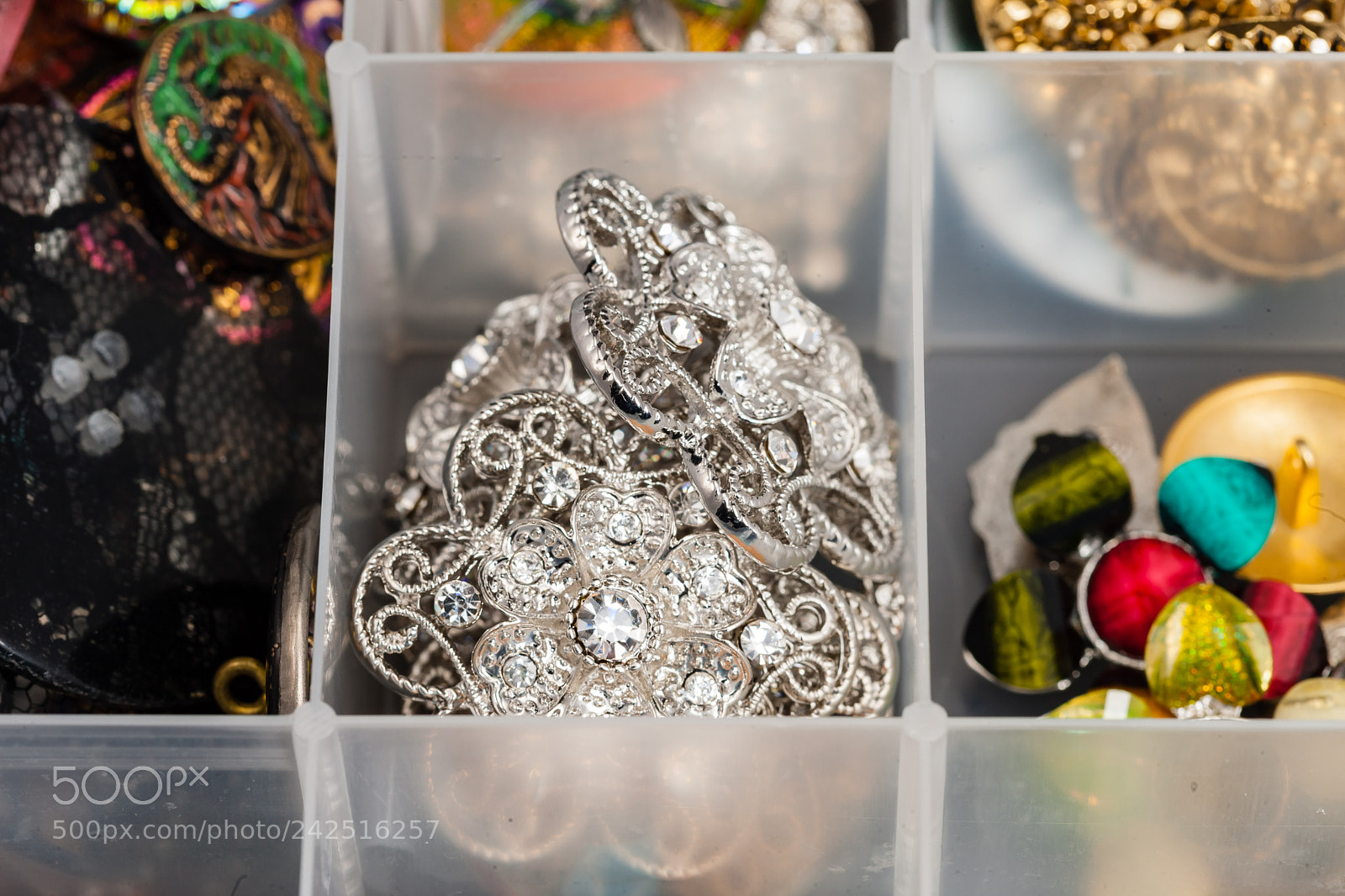 Canon EOS-1Ds Mark III sample photo. Lacy silver buttons used photography