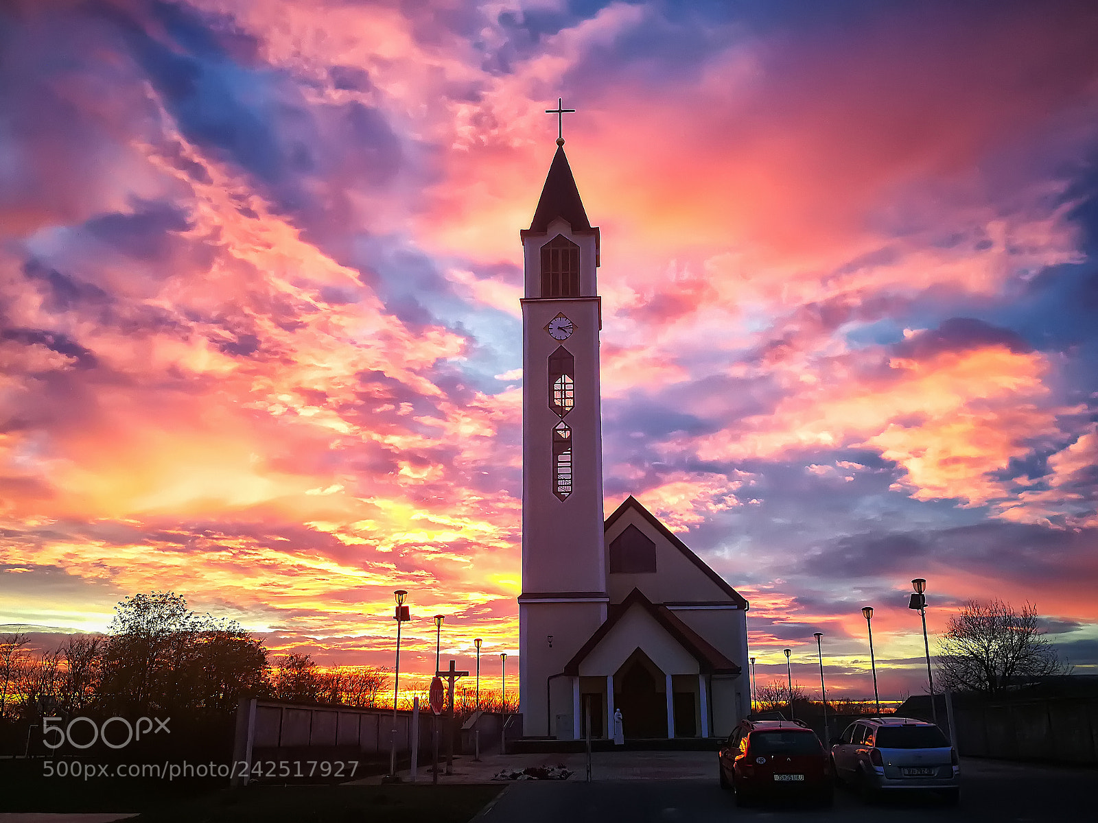 HUAWEI P10 sample photo. Collored sky photography