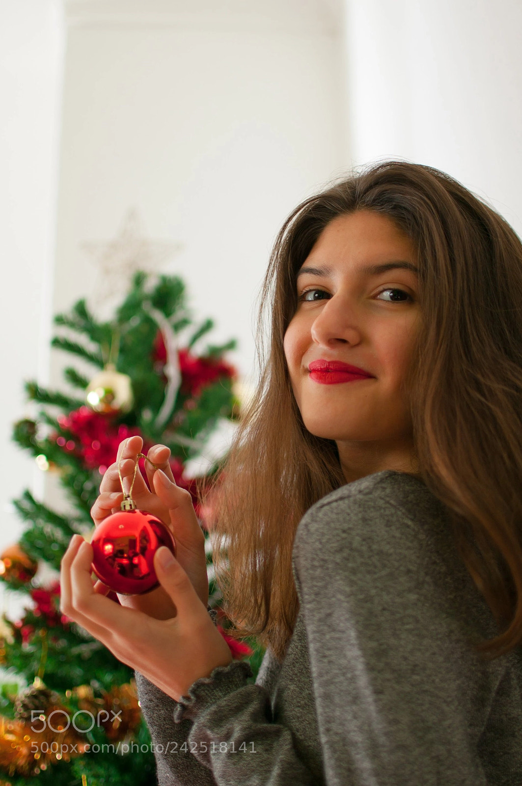 Nikon D40 sample photo. Mariana christmas ball photography