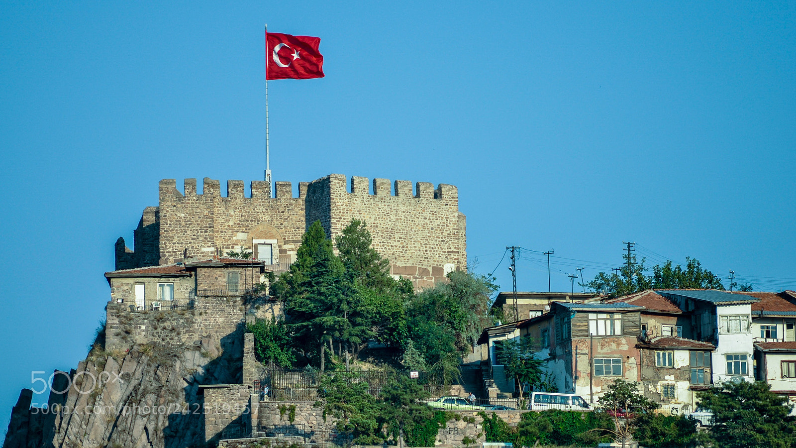 Nikon D5000 sample photo. Ankara castle photography