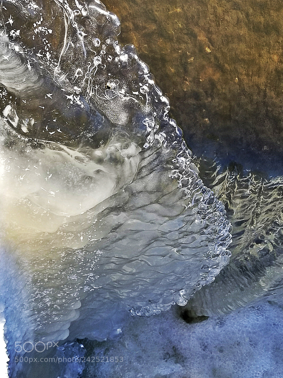 Samsung Galaxy S8 sample photo. Ice water photography
