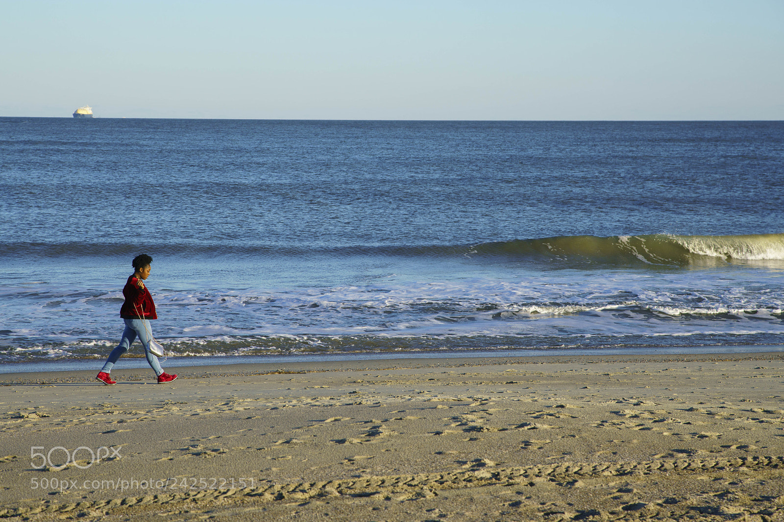 Sony a7R III sample photo. Tybee beachの少女 photography