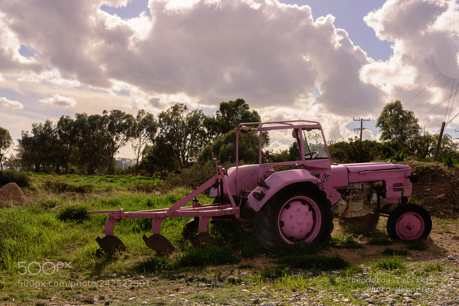 Nikon D7200 sample photo. Old pink excavator photography