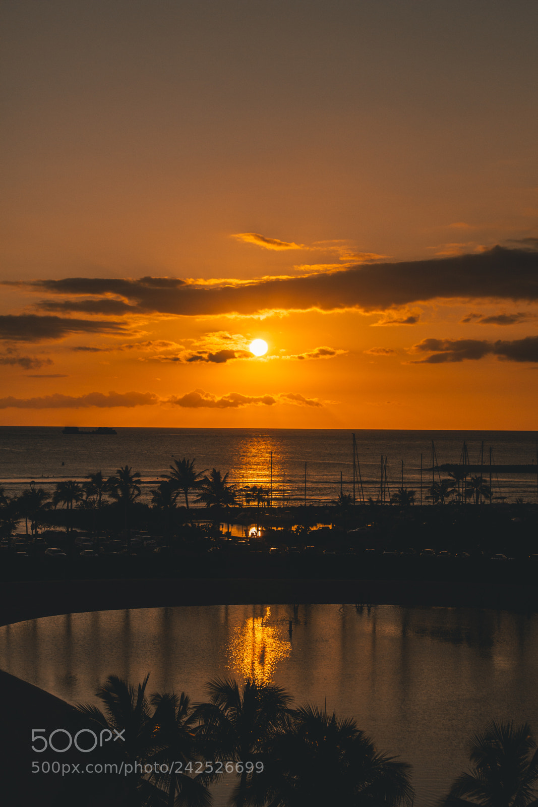 Canon EOS 550D (EOS Rebel T2i / EOS Kiss X4) sample photo. Waikiki beach sunset, honolulu photography
