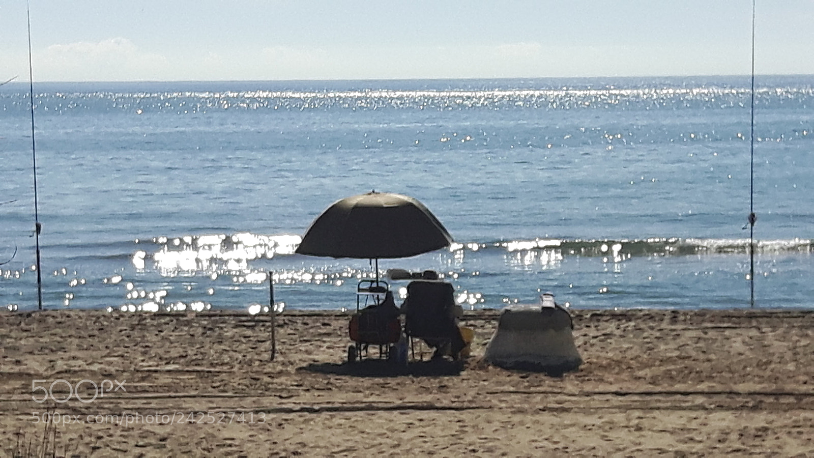 Samsung Galaxy S5 Neo sample photo. Pescando en la playa photography