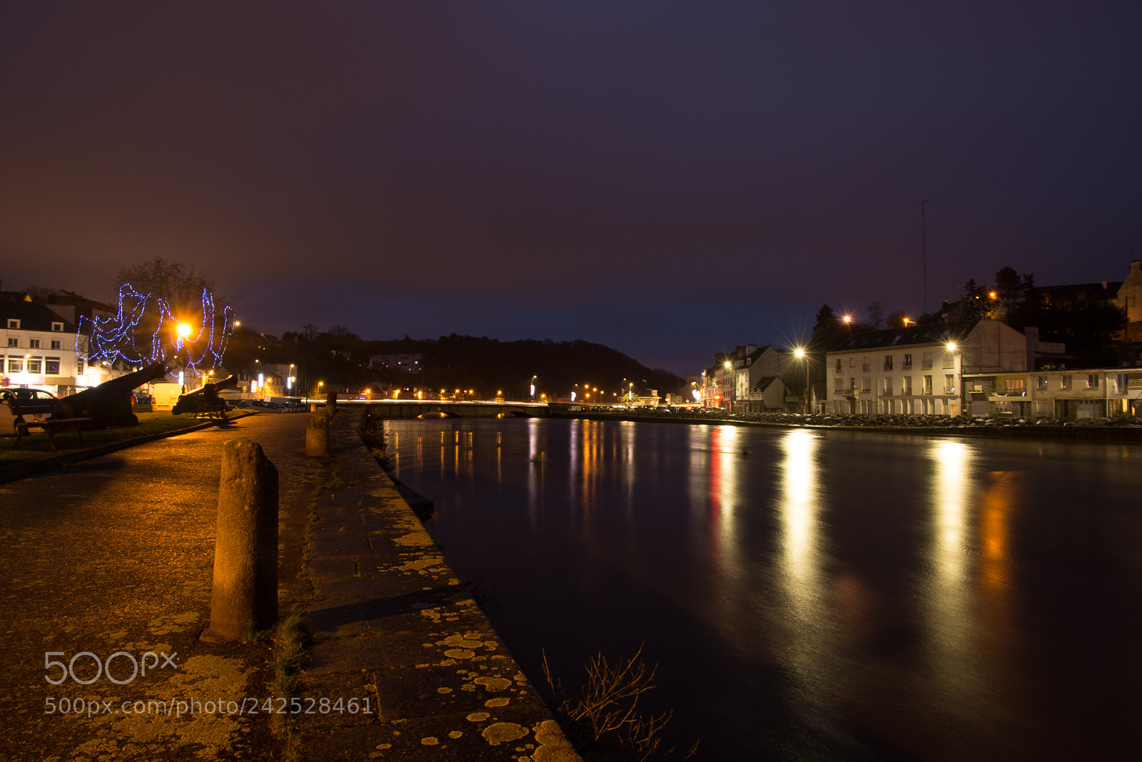 Nikon D7200 sample photo. Canal at night photography