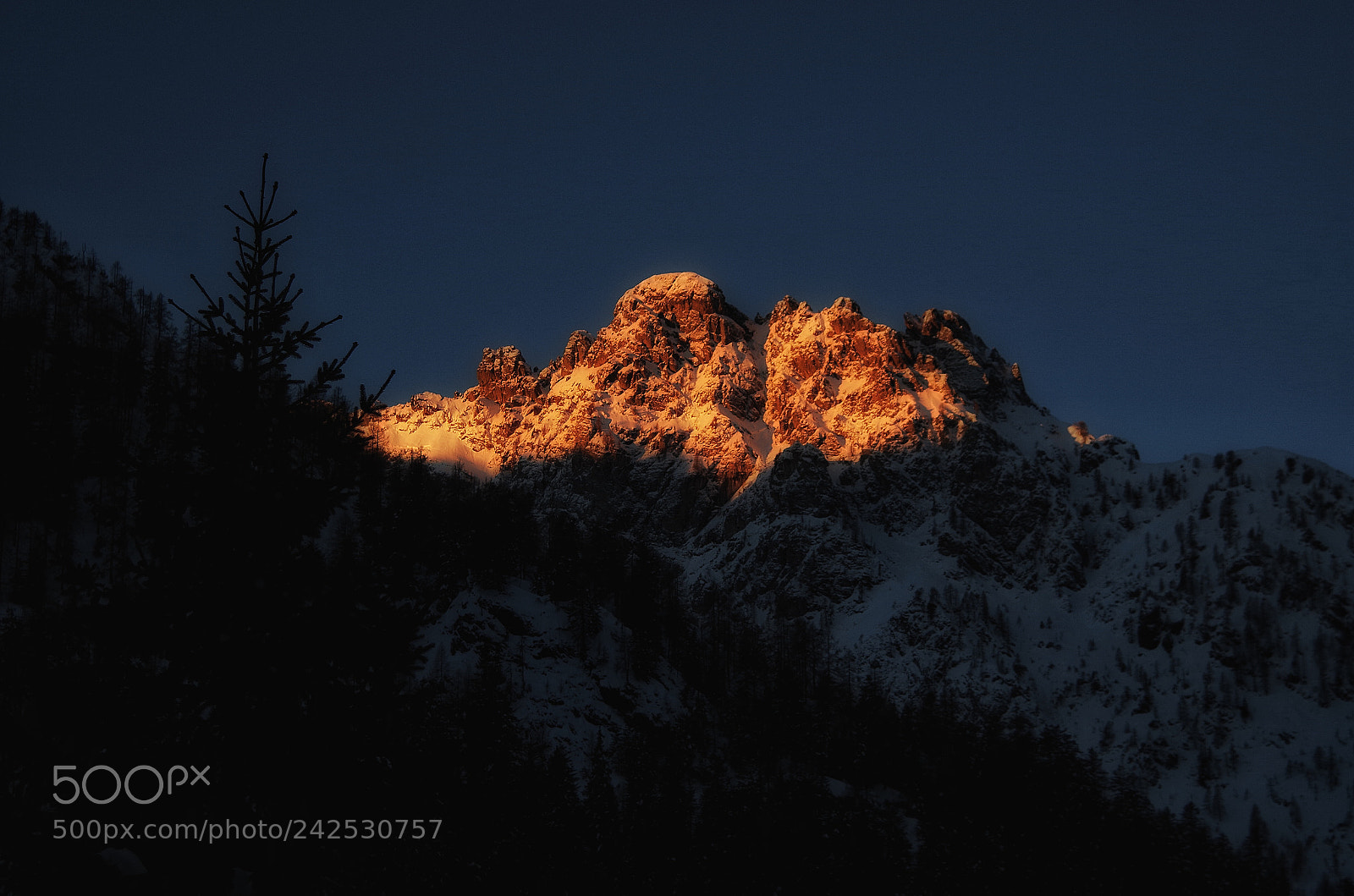 Pentax K-50 sample photo. Sunrise in pescegallo, valgerola photography