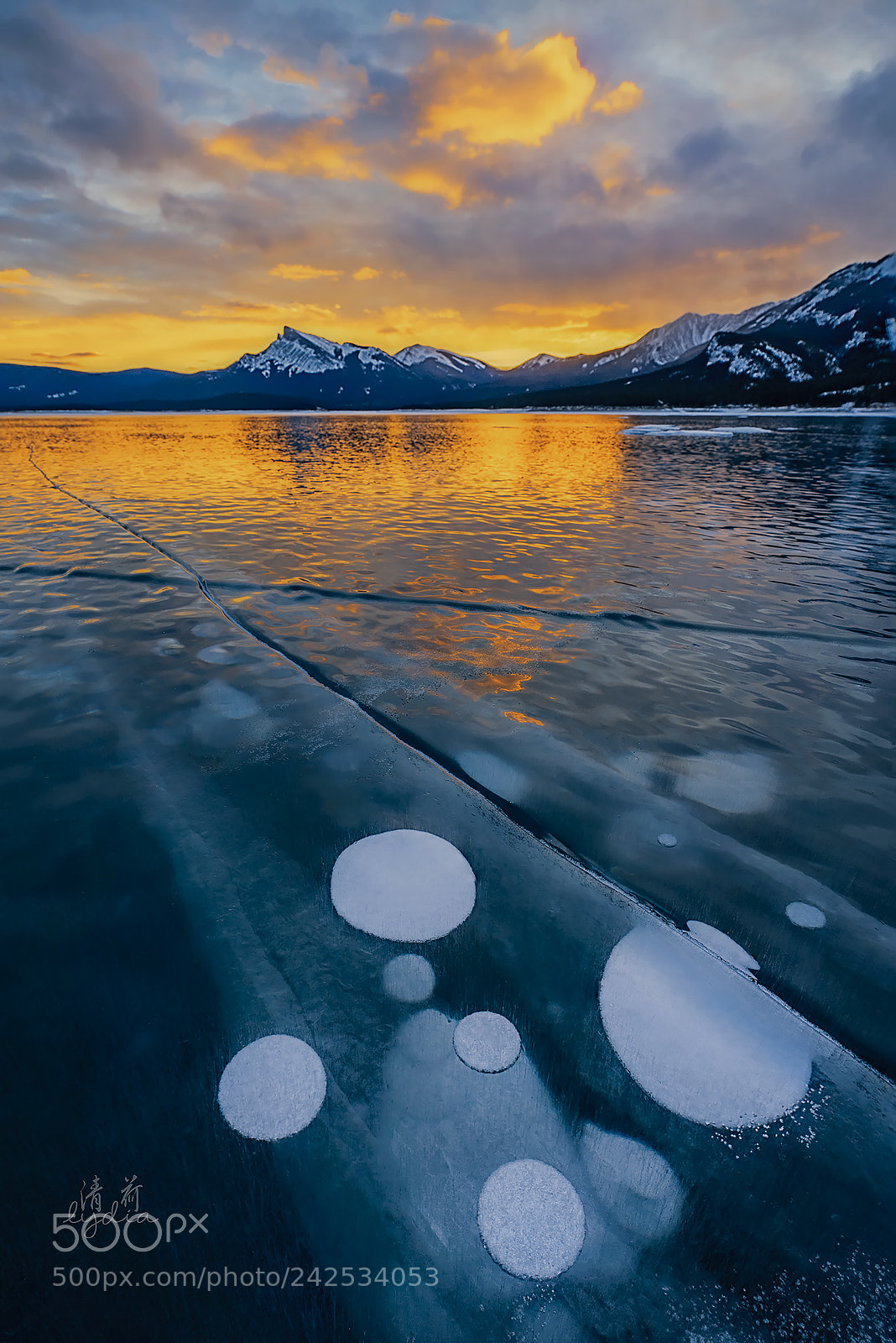 Sony a9 sample photo. Sunrise at abram lake photography