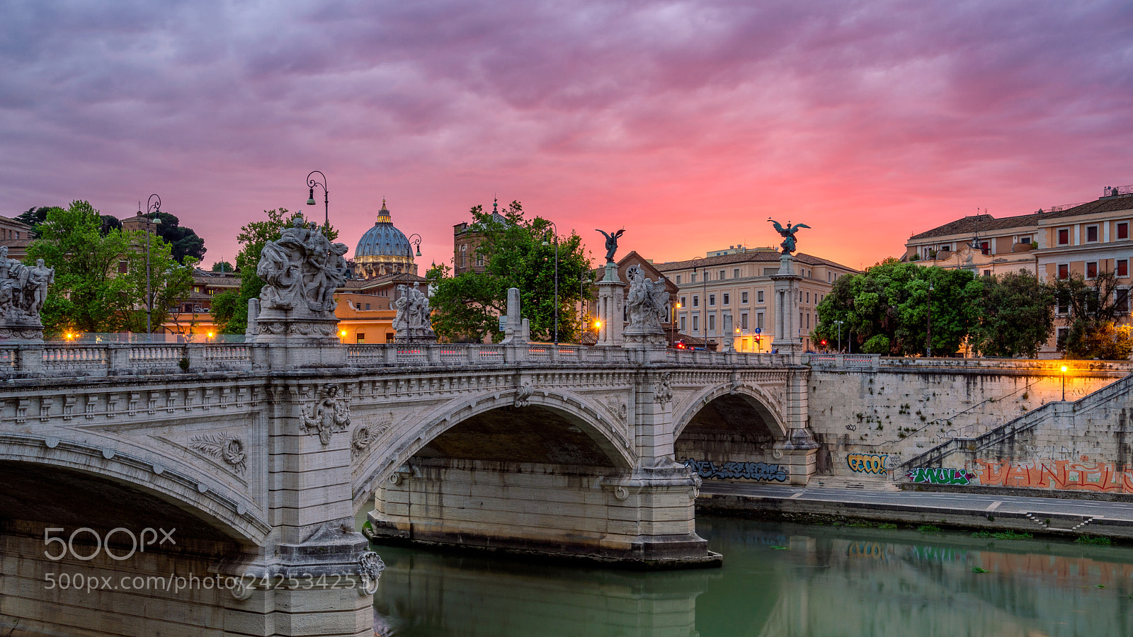 Sony a7R sample photo. Vatican sunset photography