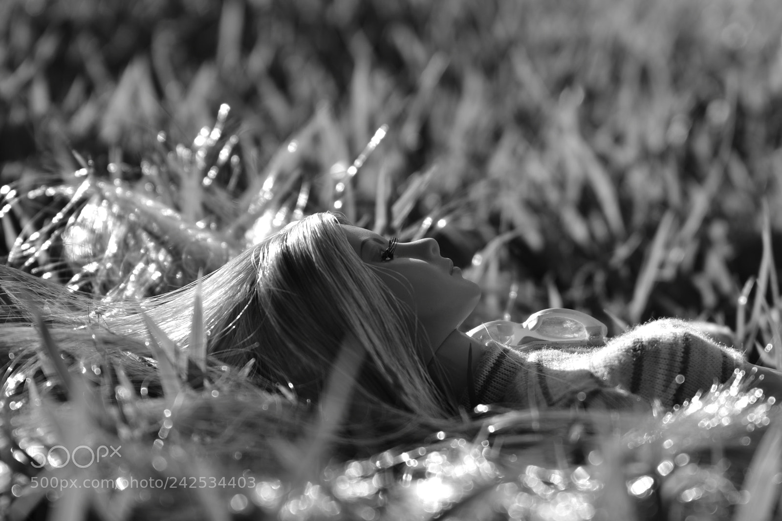 Nikon D3400 sample photo. B&w doll photography