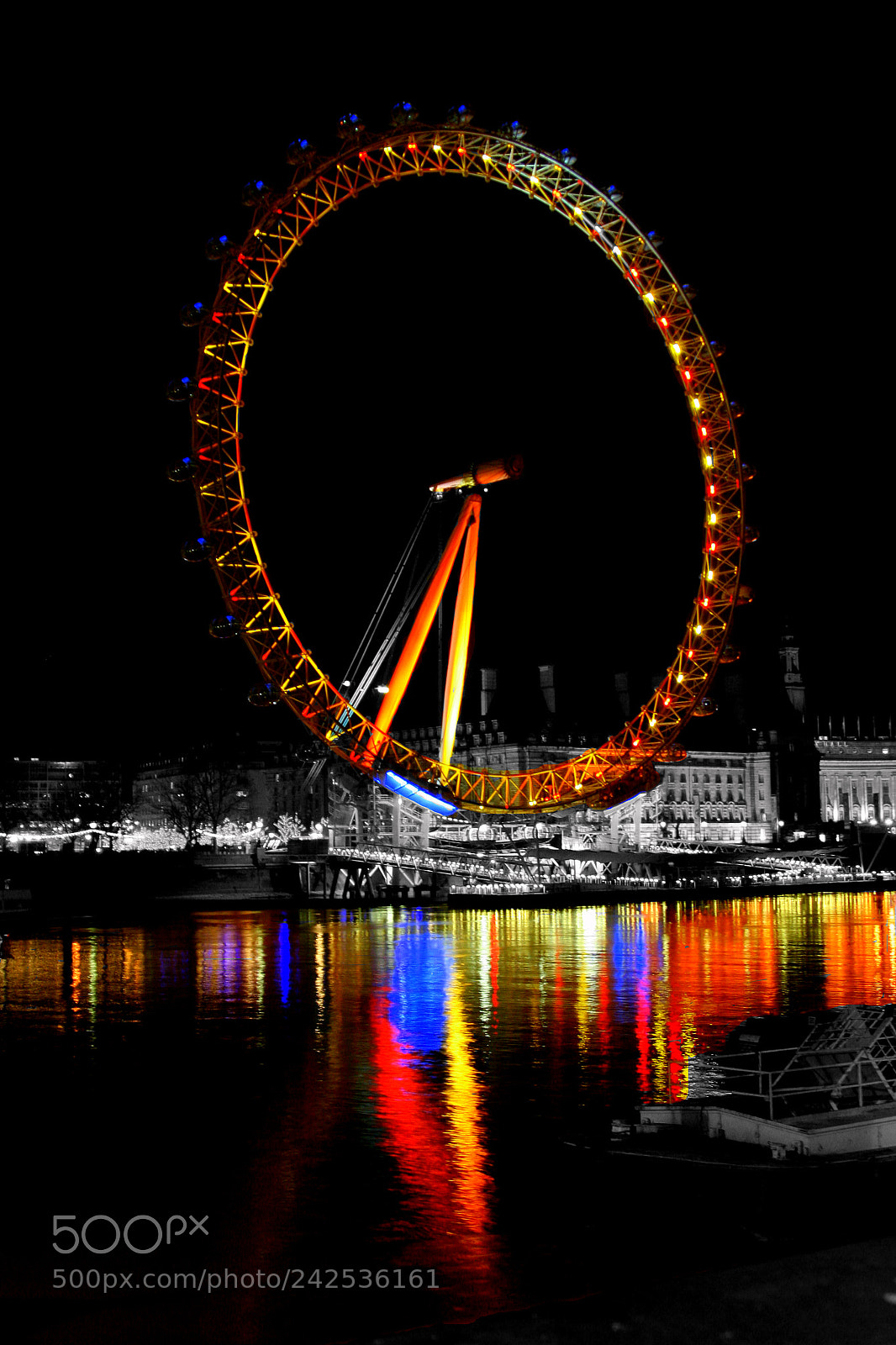 Canon EOS 350D (EOS Digital Rebel XT / EOS Kiss Digital N) sample photo. London eye b w photography