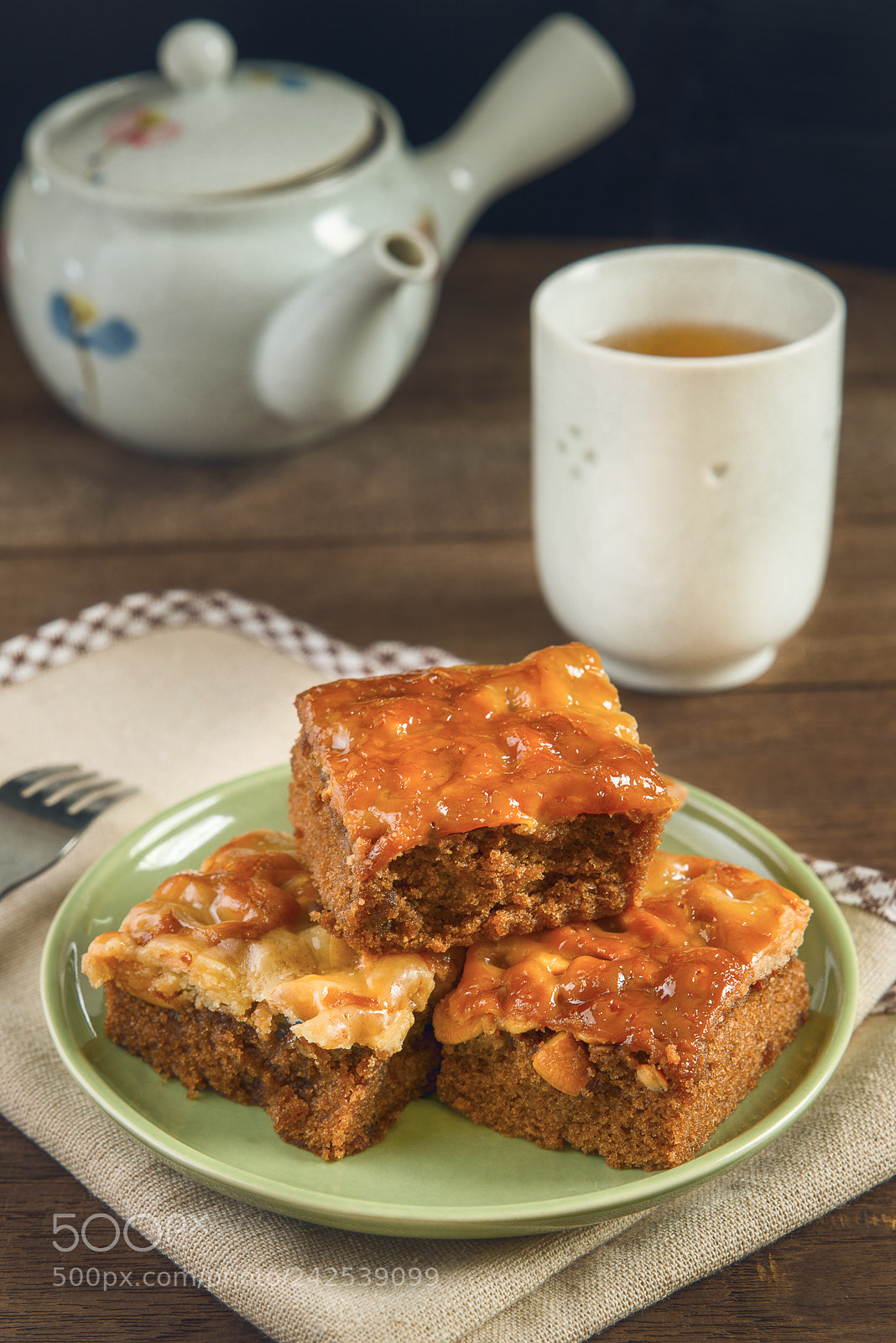 Nikon D800 sample photo. Toffee cake photography