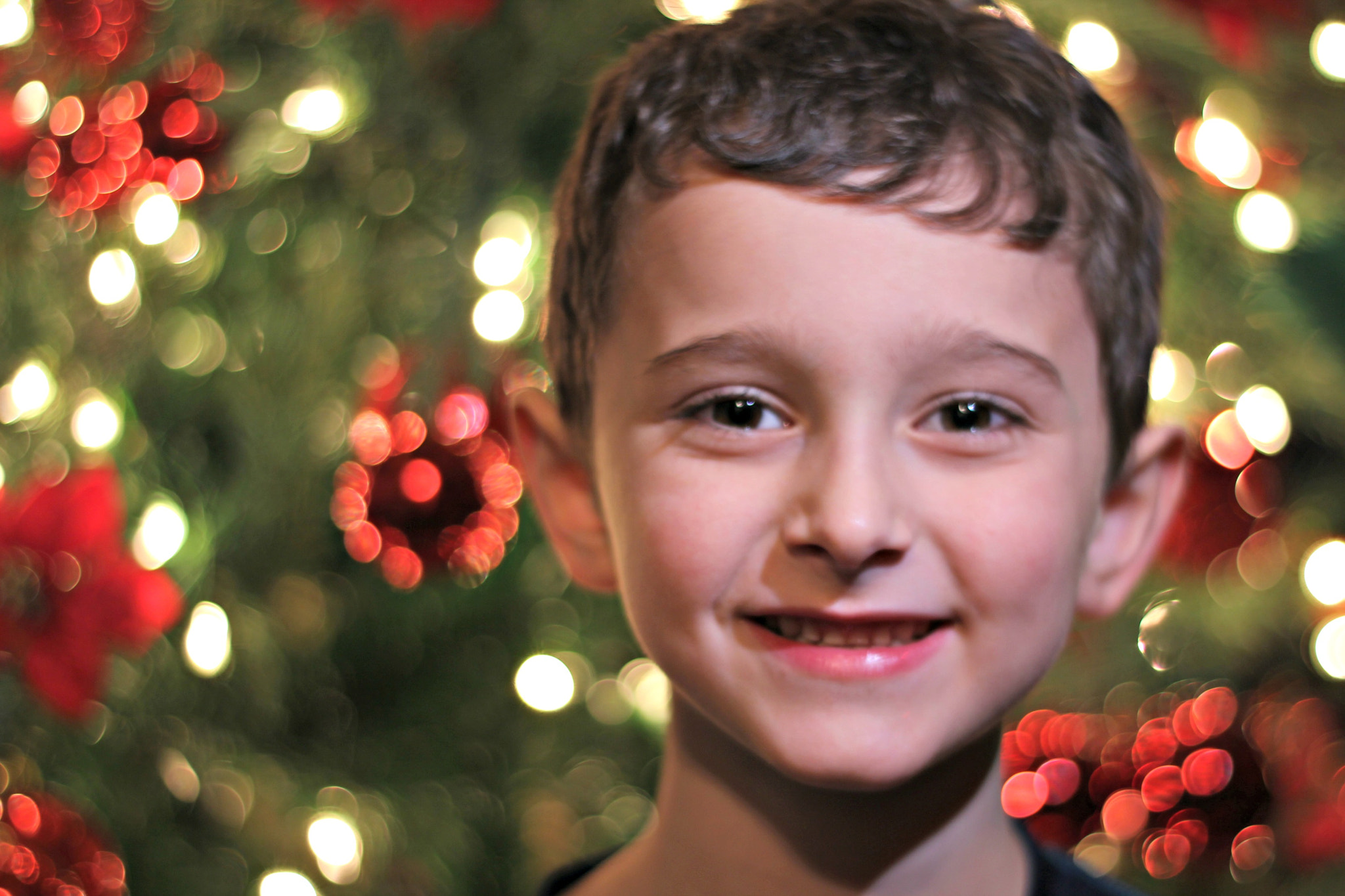 Canon EF 50mm F1.8 II sample photo. Jack's yearly christmas picture photography
