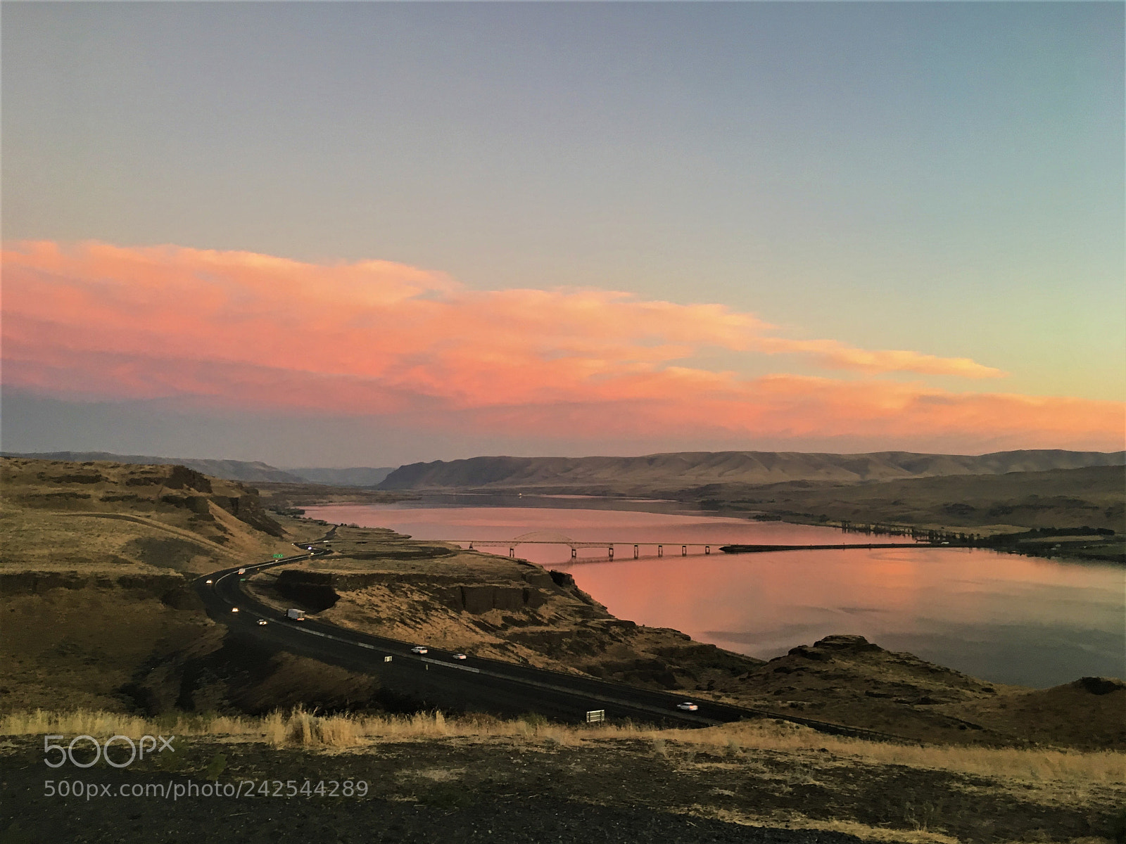 Apple iPhone 6s sample photo. Bridge at sunset photography