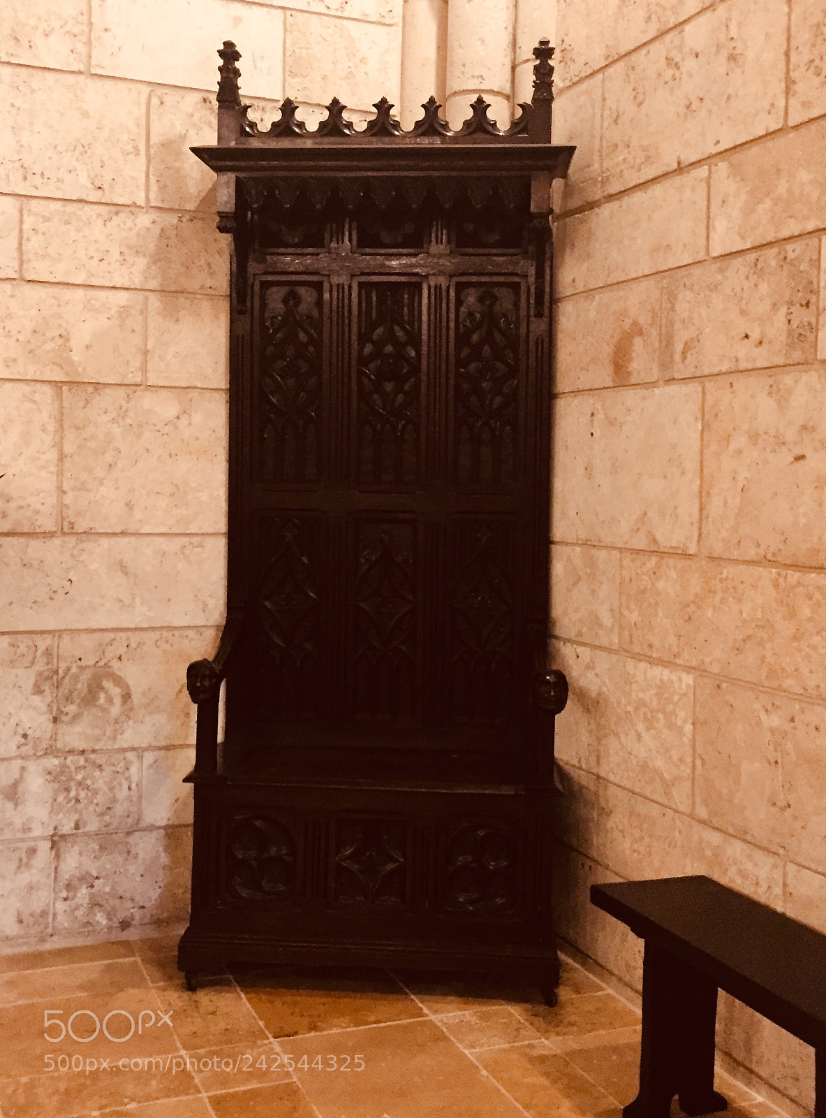 Apple iPhone 6 sample photo. Ancient spanish monastery chapel photography