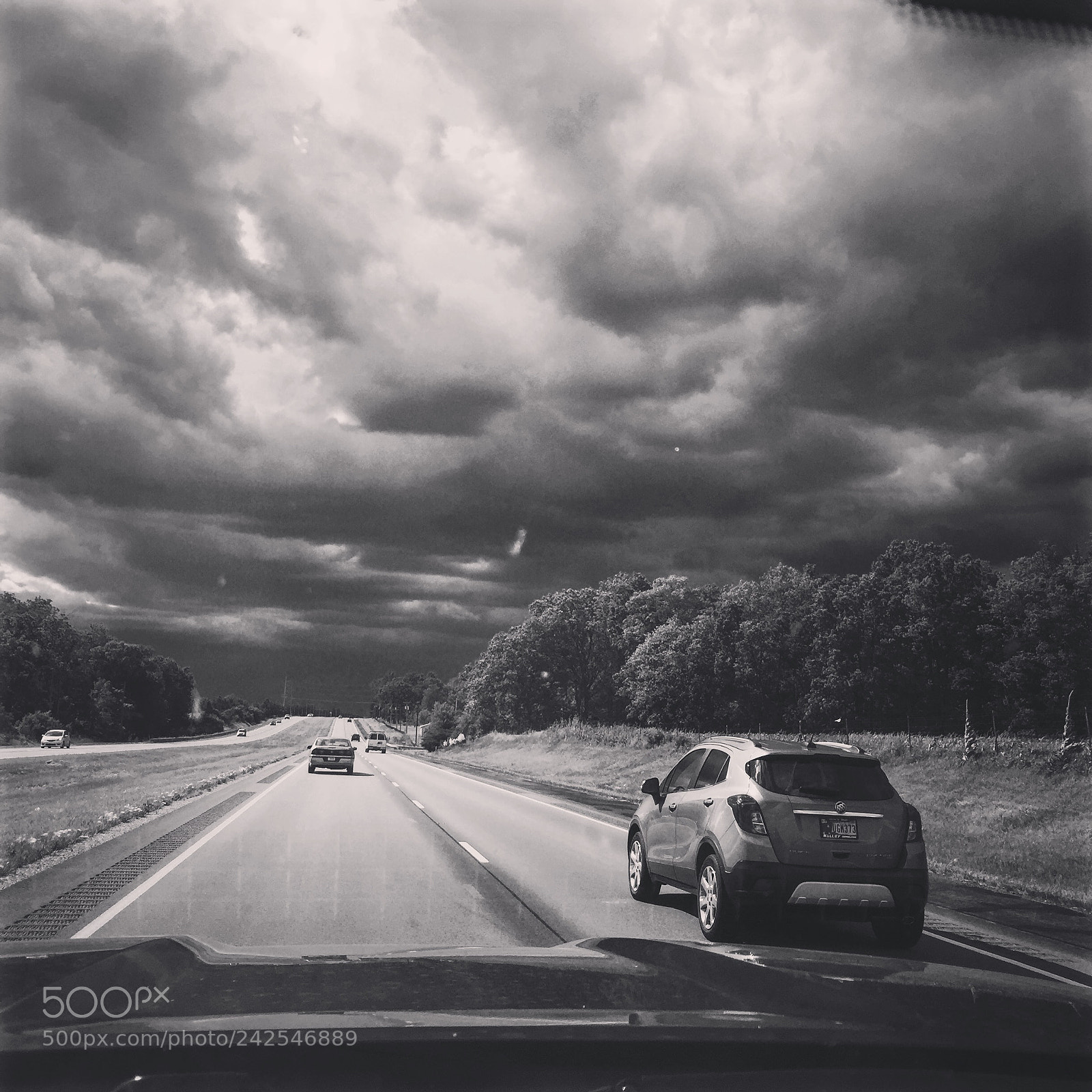Apple iPhone 6 sample photo. Storm is brewin drive photography