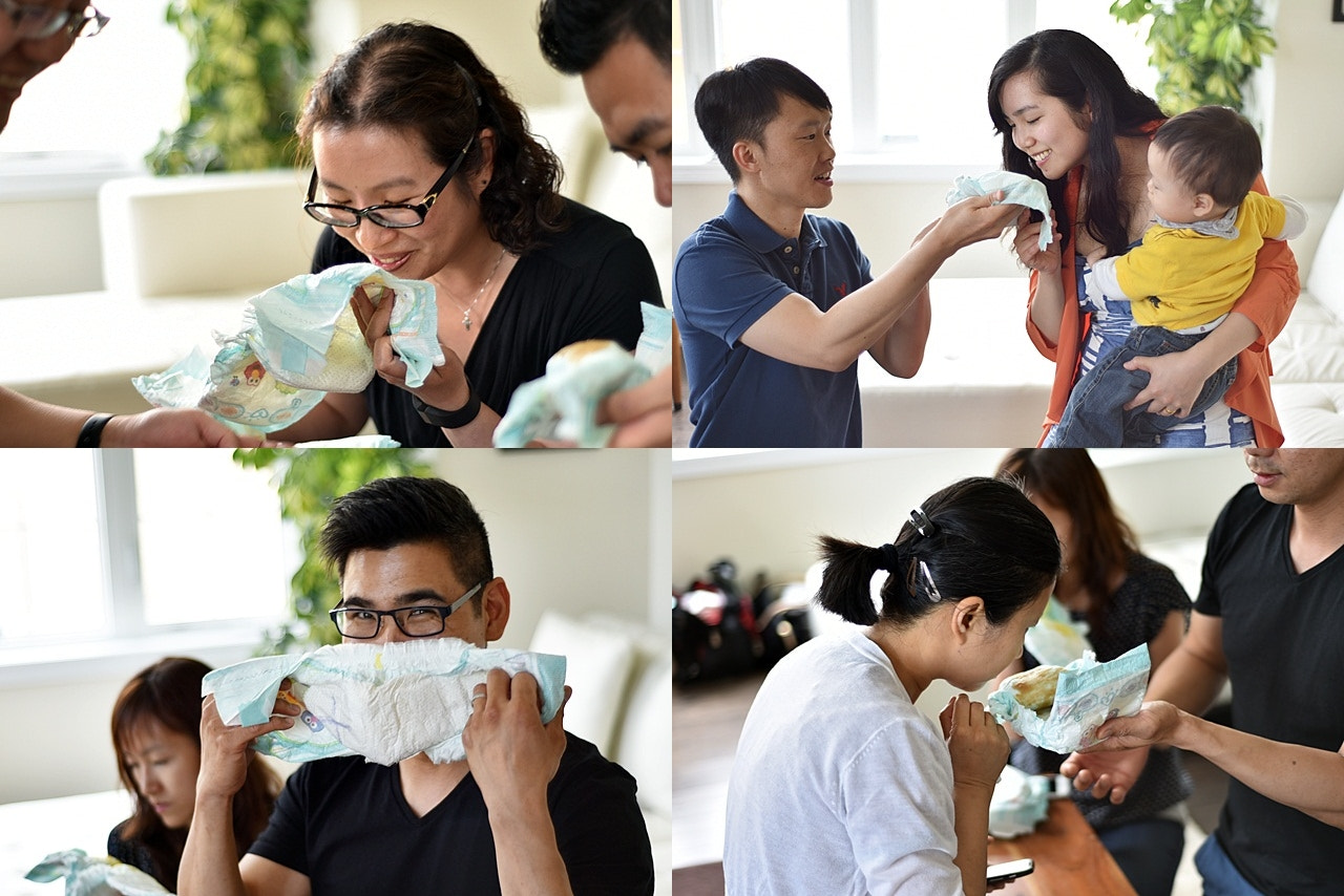 Nikon D750 + Nikon AF Nikkor 50mm F1.8D sample photo. Baby shower game photography