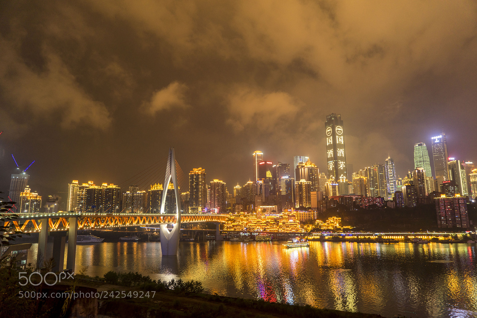 Sony a7R sample photo. Chongqing night view photography