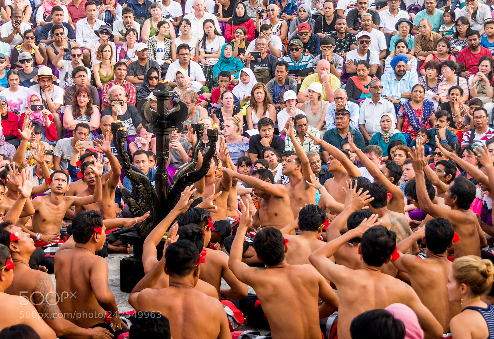 Nikon D600 sample photo. Kecak crowd photography
