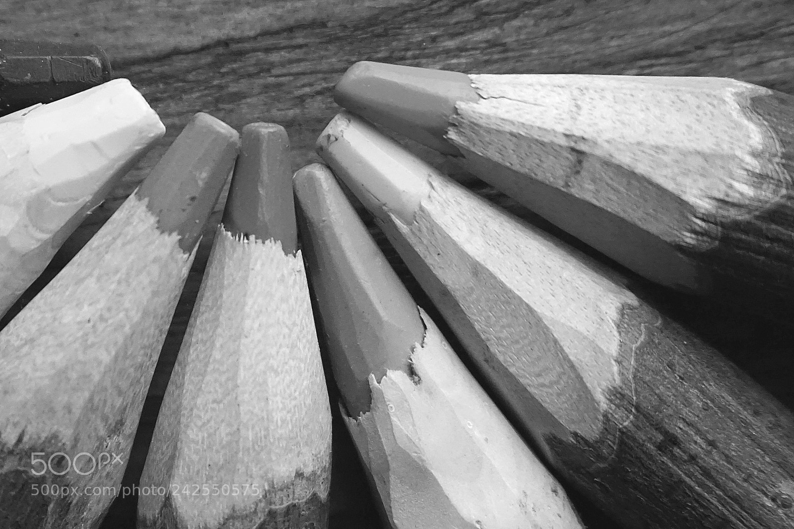 Sony a6000 + Sony E 18-50mm F4-5.6 sample photo. B&w pencils () photography
