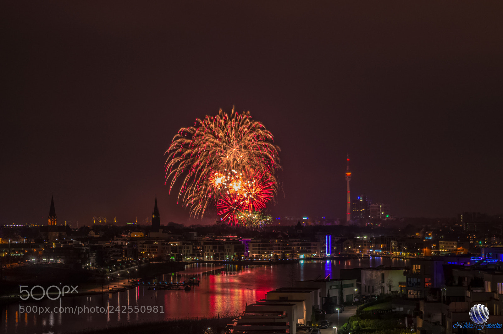 Pentax K-3 II sample photo. Abschlussfeuerwerk winterleuchten 2018 dortmund photography