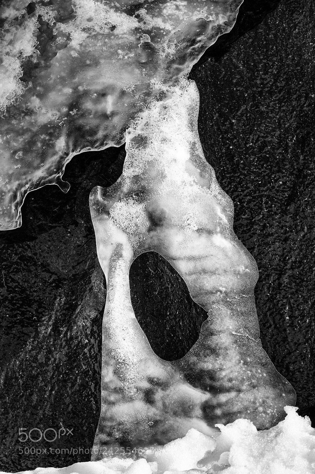 Canon EOS-1D X sample photo. Ice on rock photography