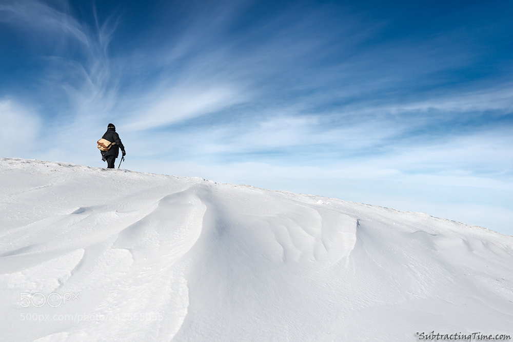 Nikon D800 sample photo. Across snow dunes photography